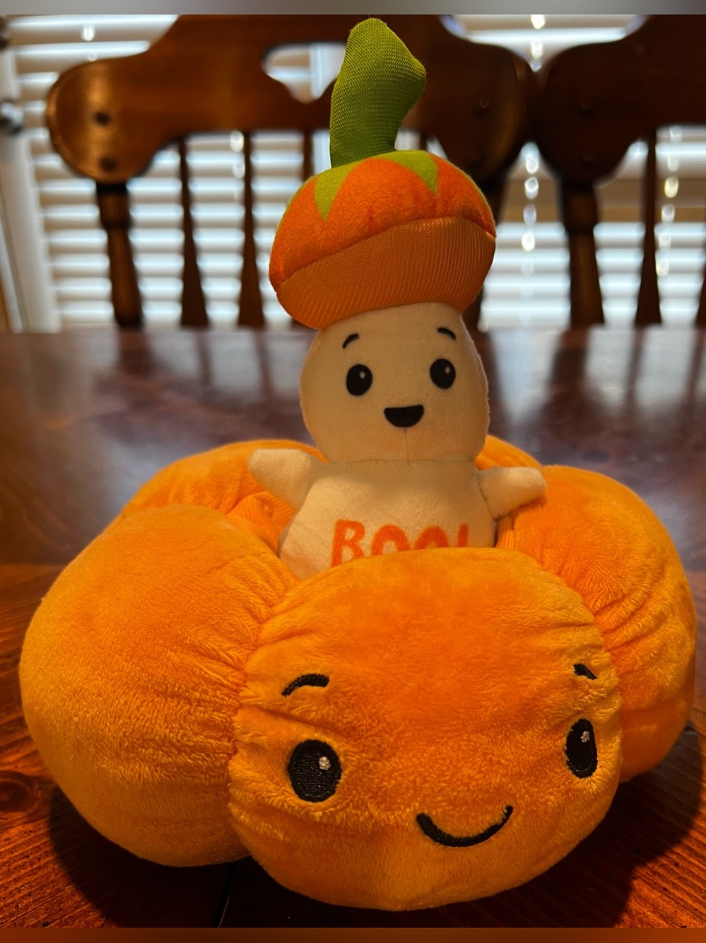 New! American Greetings Pumpkin Peek A Boo Ghost Plush Toy Halloween 2011 NWOT